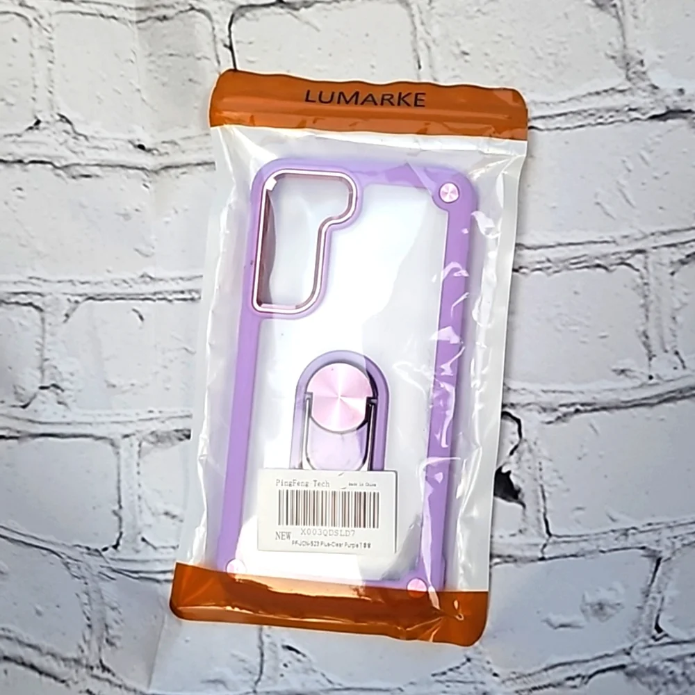 NEW!!S23plus Samsung Galaxy Clear and Lavender Phone Case!!